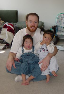 William Robert Stanek and his daughters