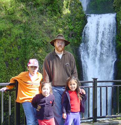 William Robert at Multnomah Falls