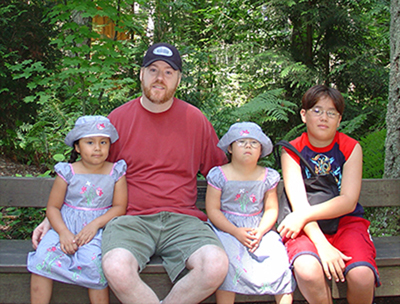 William Robert Stanek and his children